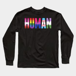 Human Lgbtq Gay Pride Ally Equality Long Sleeve T-Shirt
